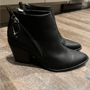 Black ankle boots size 12